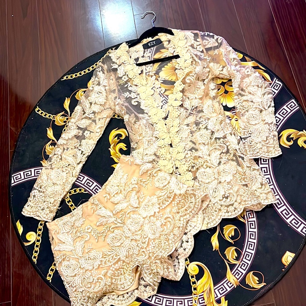 Golden set(jacket and short)